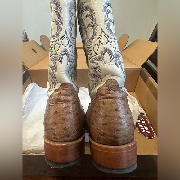 Nocona MD6505 Men's Exotic Rancher Boot w. Mink Vintage Quill Ostrich sz 10 1/2 - Picture 7 of 13